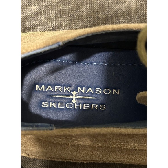 Mark Nason Skechers Mens Size 13 US Tan Beige Suede Derby Shoes 68040 main image 4
